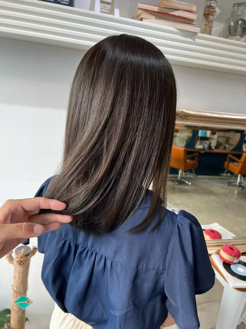 ミディアム カラー ヘアアレンジ ブリーチ 透明感カラー ブリーチなしカラー ヘアカラー トリートメント ヘッドスパ ヘアセット 大宮/山口 竣也のヘアスタイル