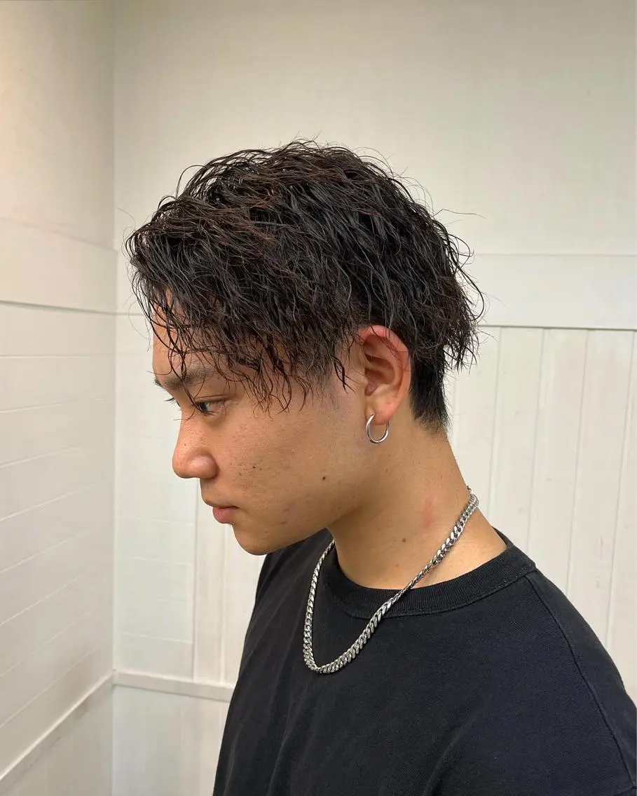 ショート カラー パーマ ヘアアレンジ メンズ ヘアカラー トリートメント 💎髪質改善特化💎 RUITOのヘアスタイル