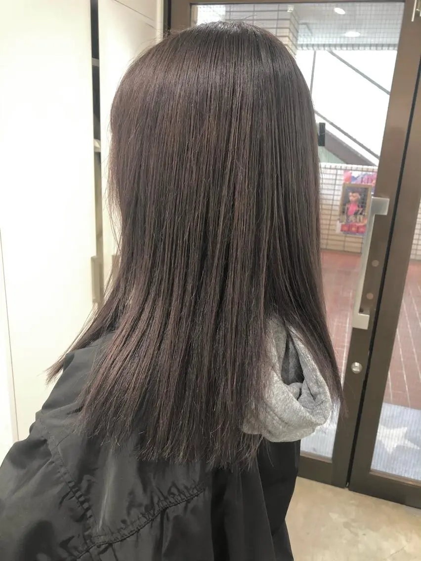 セミロング カラー アッシュ ラベンダーカラー ラベンダーアッシュ ヘアカラー 🤍2nd🤍田所 美希のヘアスタイル