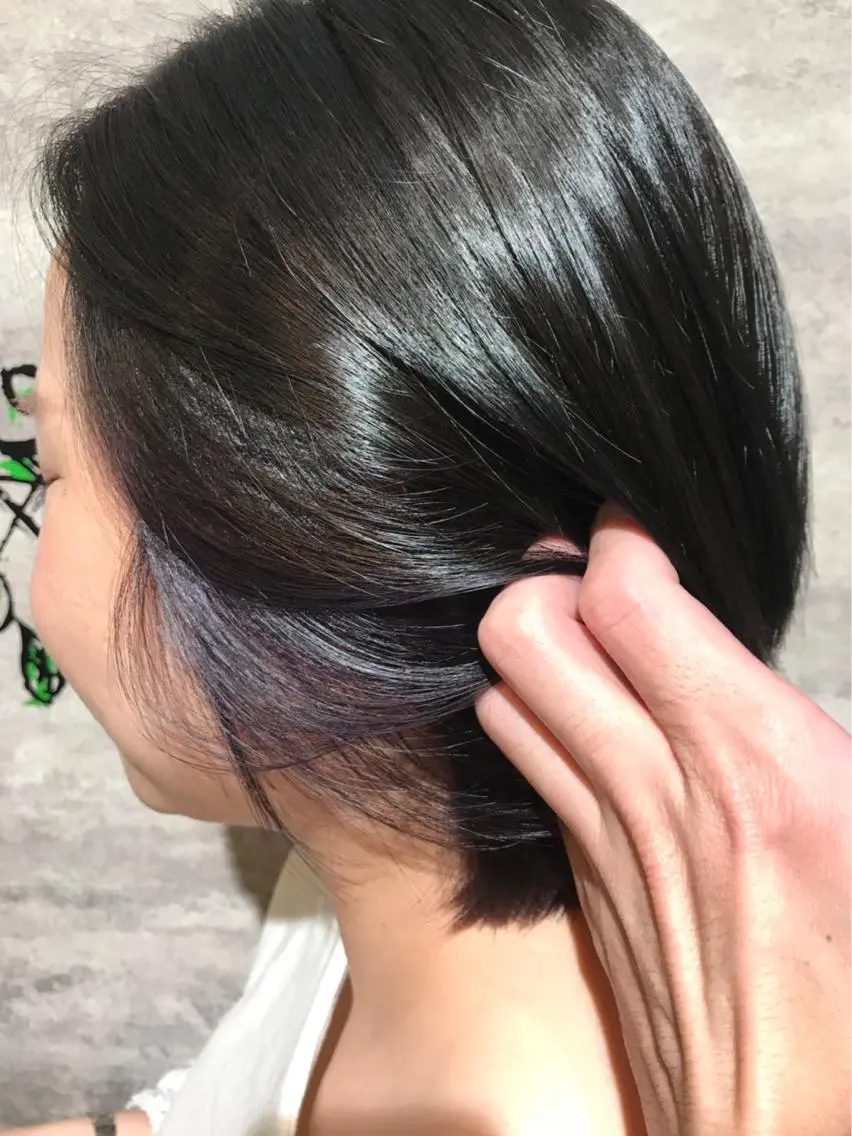ショート カラー パープルカラー 🫟Blanco🫟 Color&Careのヘアスタイル