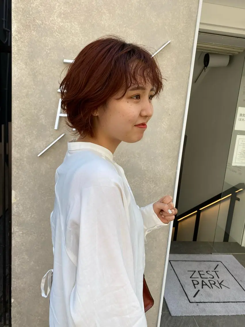 ショート カラー ハンドネイル 【似合わせ提案】鈴木 舞のヘアスタイル