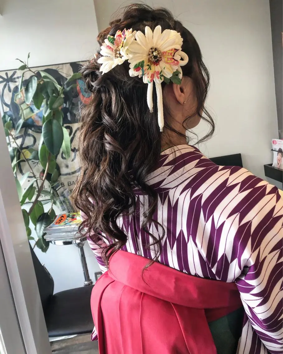 ロング ヘアアレンジ 着付け pep natsumiのヘアスタイル