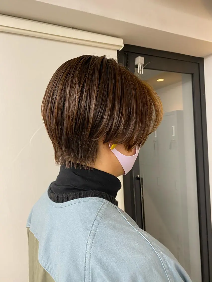 ショート カラー ハンサムショート ショートヘア Flamme Annaのヘアスタイル