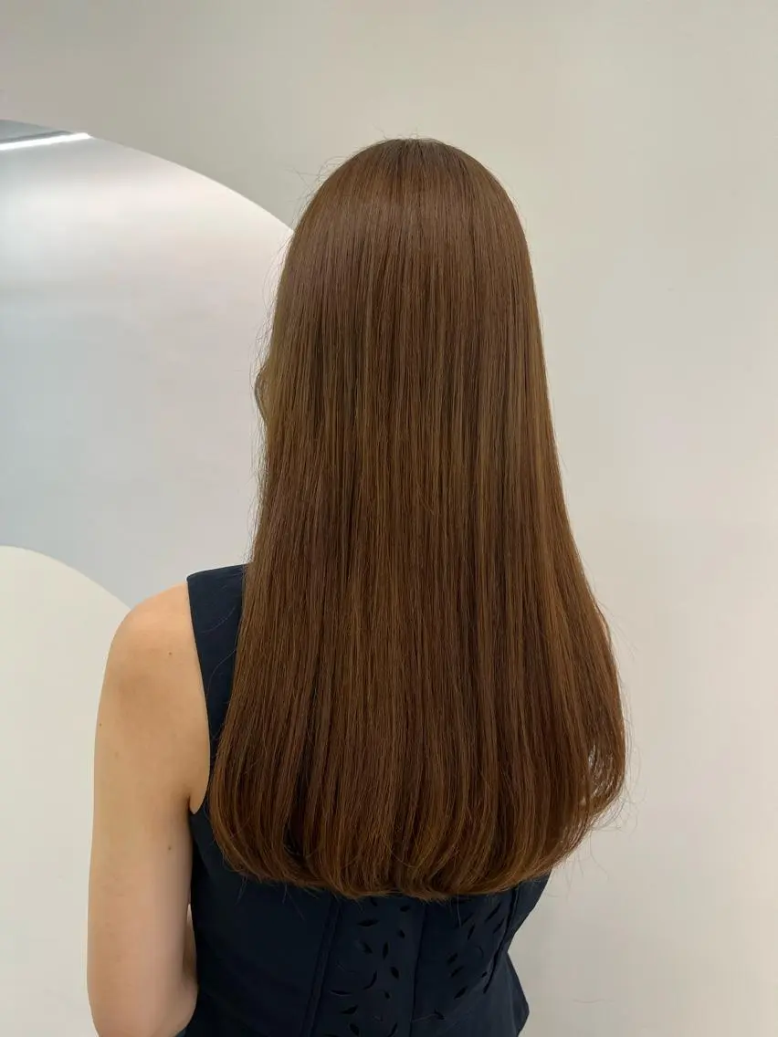 ロング カラー ベージュカラー ヘアカラー 韓国ヘア☁️ mitsukiのヘアスタイル