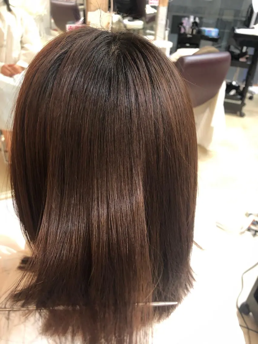 セミロング 縮毛矯正 GOSSIP信国 瑞絵のヘアスタイル