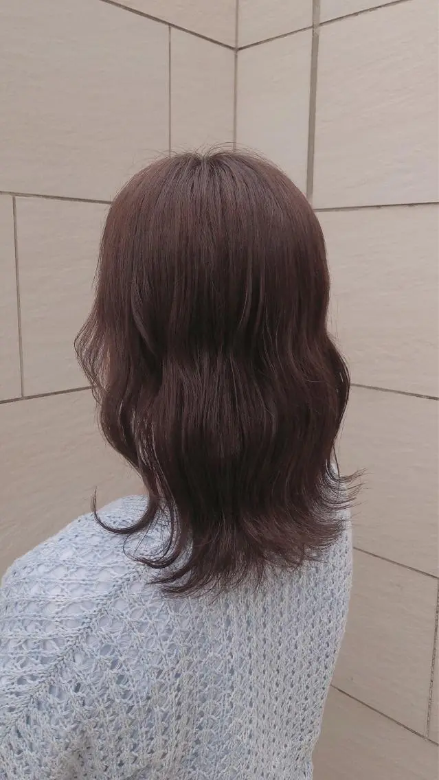 ミディアム 森本　舞✴︎ 似合わせパーマのヘアスタイル