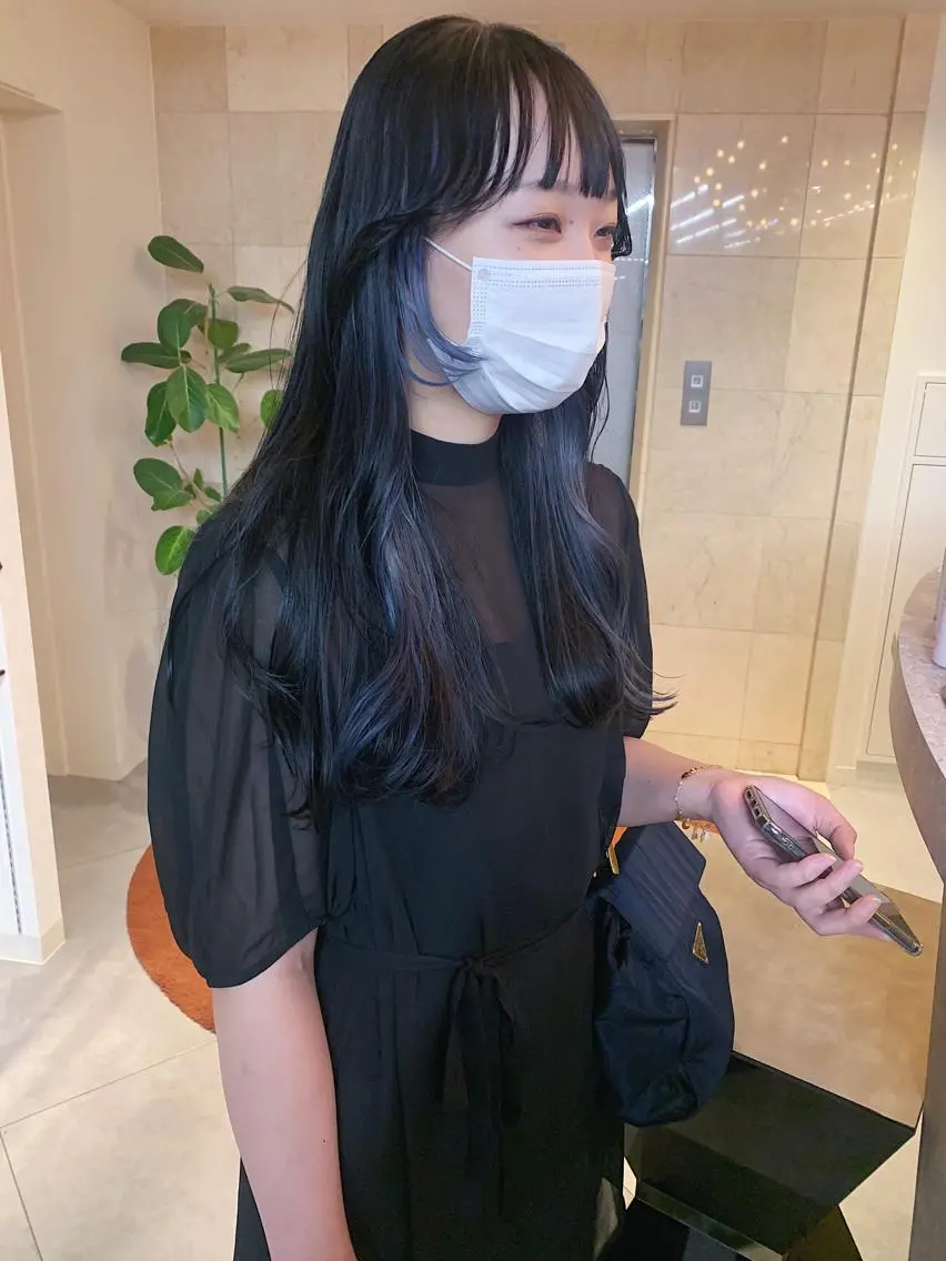 ロング カラー ヘアアレンジ カット ヘアカラー 韓国×艶髪 さきのヘアスタイル
