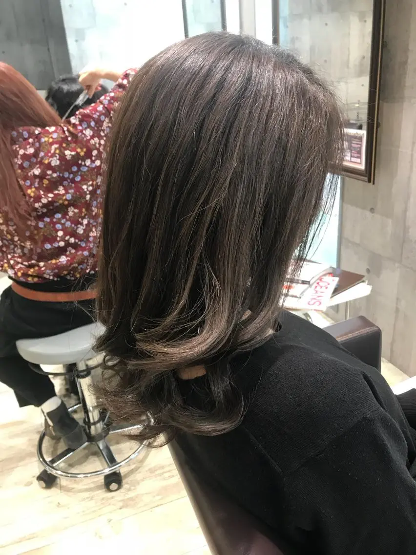 セミロング カラー パーマ ヘアアレンジ メンズ キッズ ネイル マツエク・マツパ ヘアカラー トリートメント EnBlesS西宮 マンツーマン神道有基のヘアスタイル