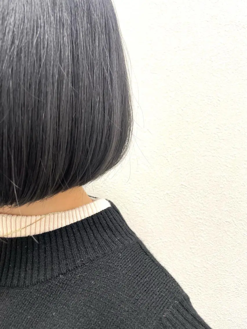 ショート カット トリートメント イノクチ マコト髪質改善カラーのヘアスタイル