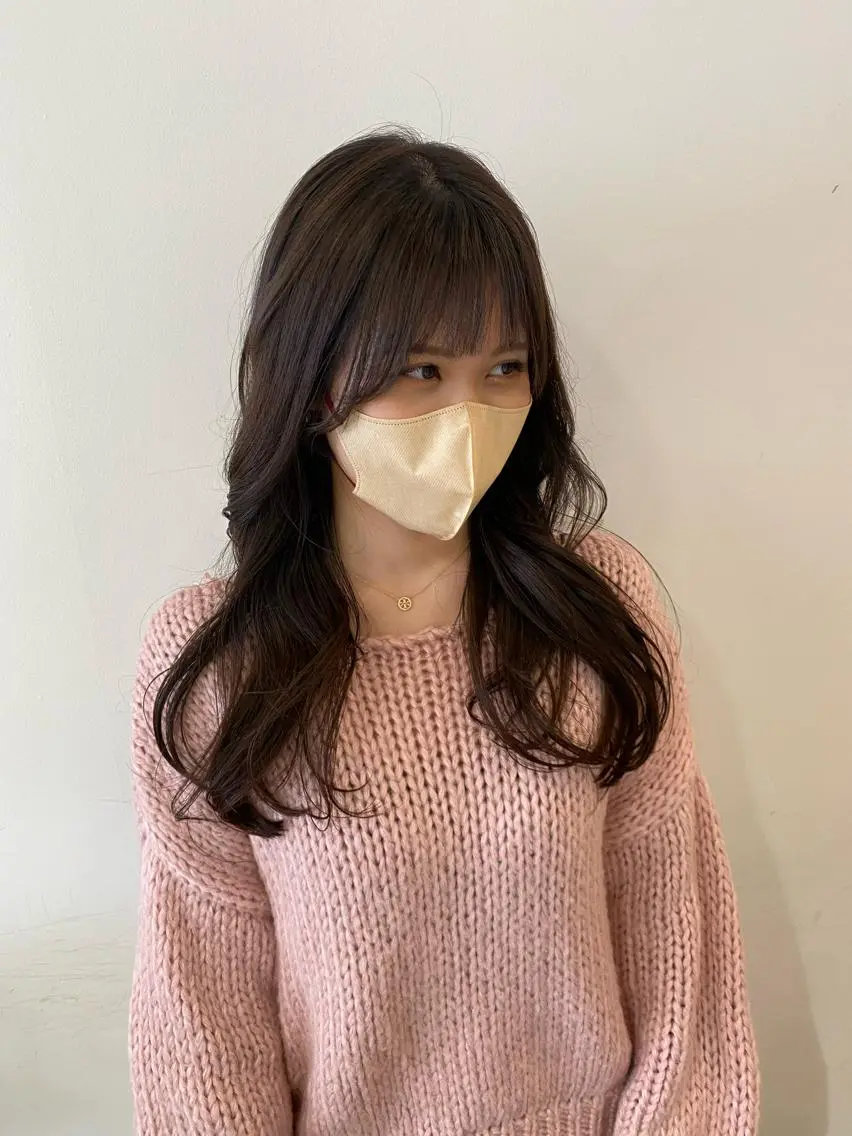 ロング ヘアカラー トリートメント 🫧顔周りカット 🫧樫村優香のヘアスタイル
