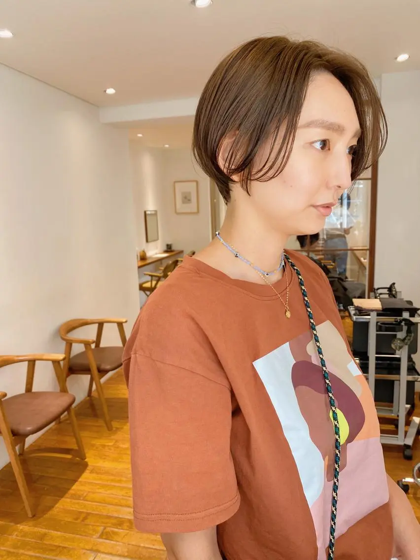 ショート カラー カット ヘアカラー トリートメント 🟩白髪ぼかし ショート/大司のヘアスタイル