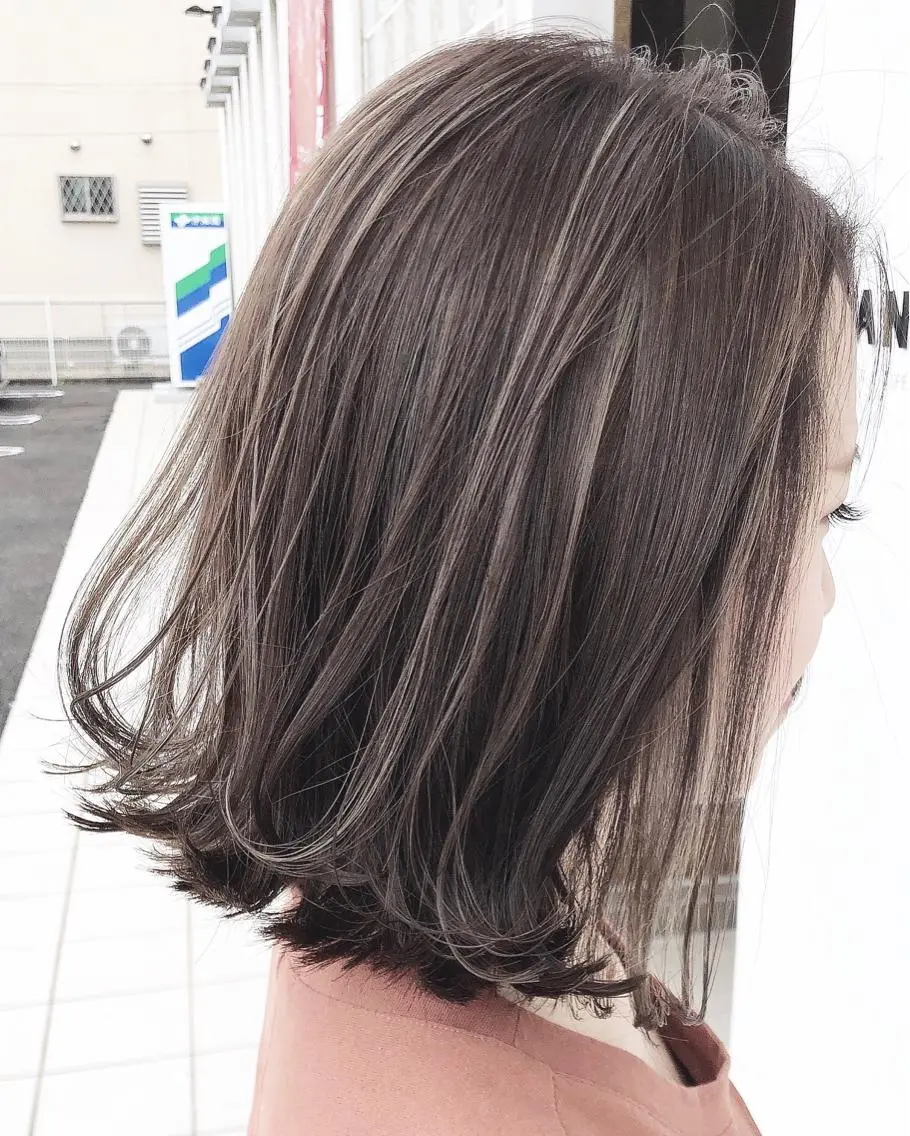 ミディアム カラー カット ヘアカラー トリートメント 具志 正太のヘアスタイル