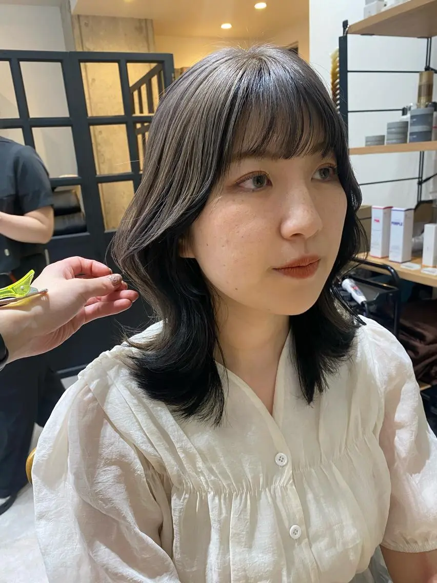 ミディアム カラー ヘアカラー トリートメント 似合う髪型が 分からない方へのヘアスタイル