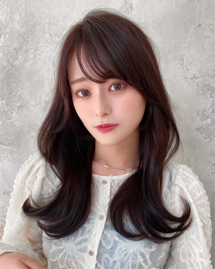 ロング くびれヘア 髪質改善 ロング 縮毛矯正 🧡くびれヘア/前髪 顔周り🧡久原結衣のヘアスタイル