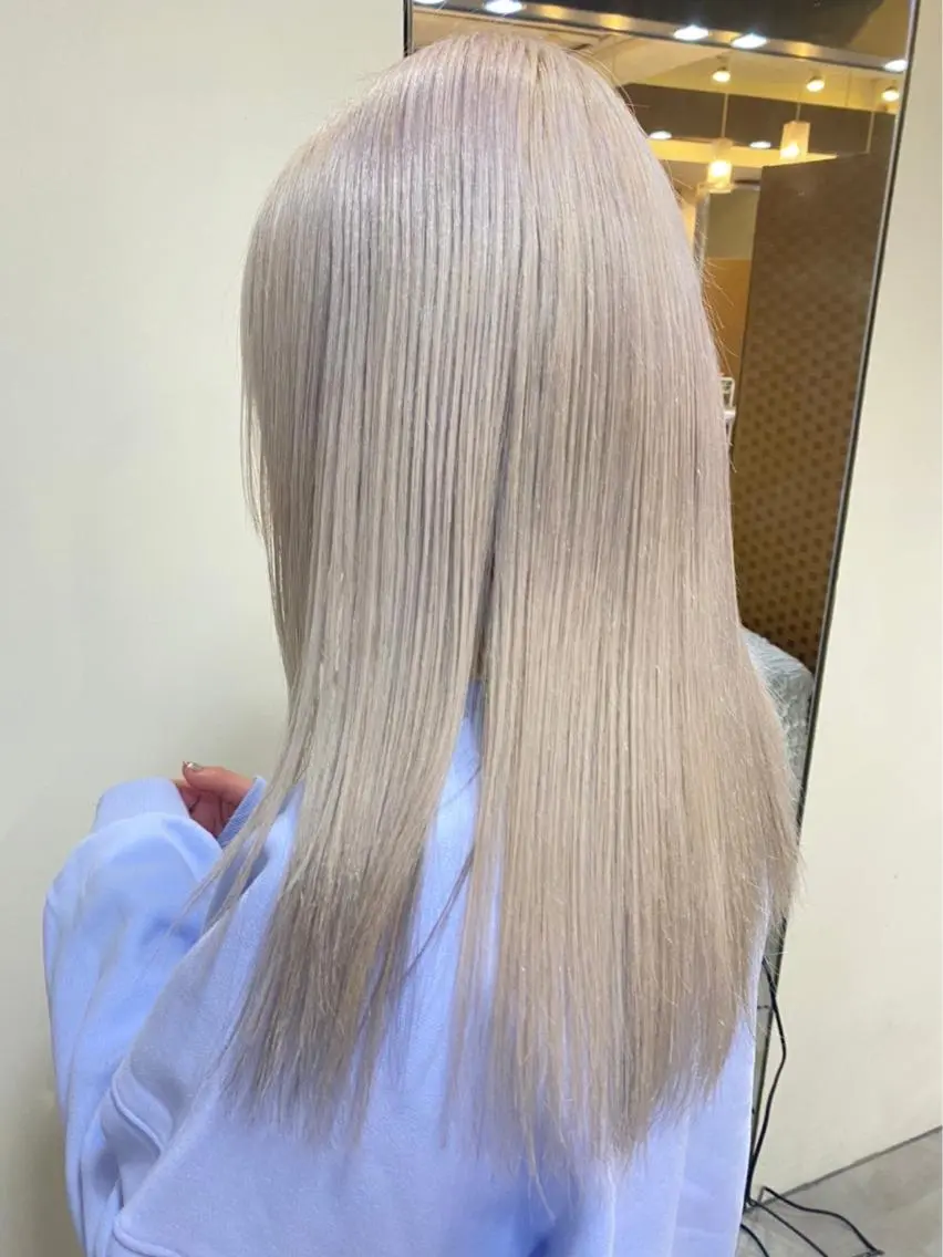 セミロング カラー 酸性ストレート 🇰🇷しゅうのヘアスタイル