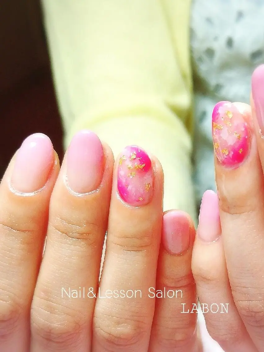 ミディアム ハンドネイル Nail salon LABONのネイルデザイン