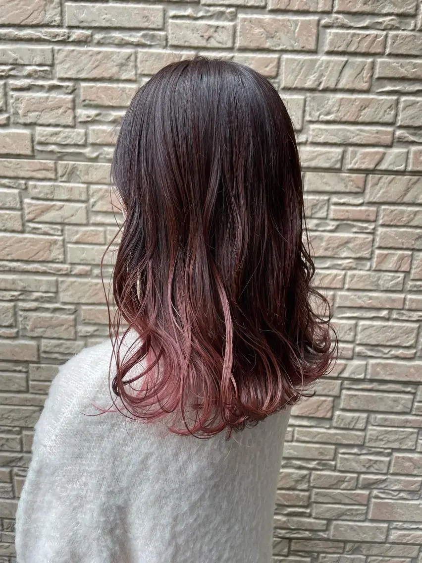 セミロング カット ヘアカラー トリートメント ワタナベ テルマサのヘアスタイル
