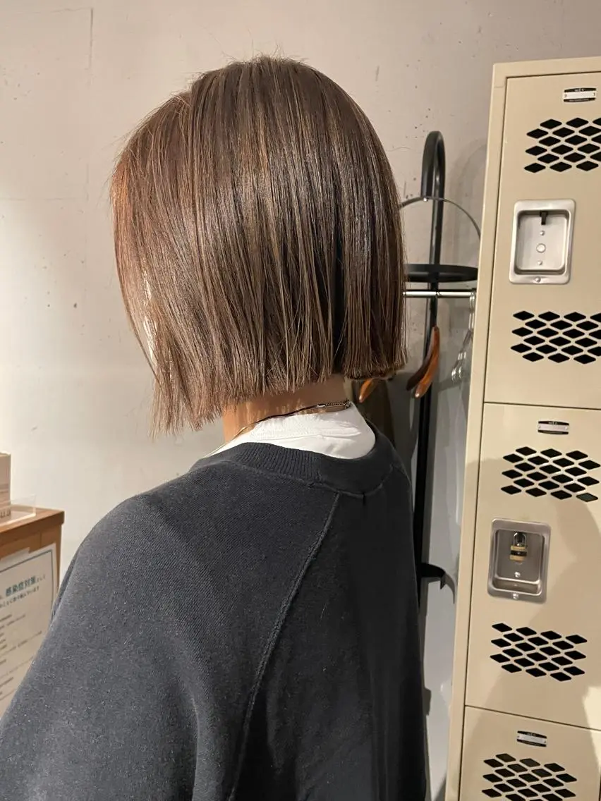 ミディアム カラー 東 みのりのヘアスタイル