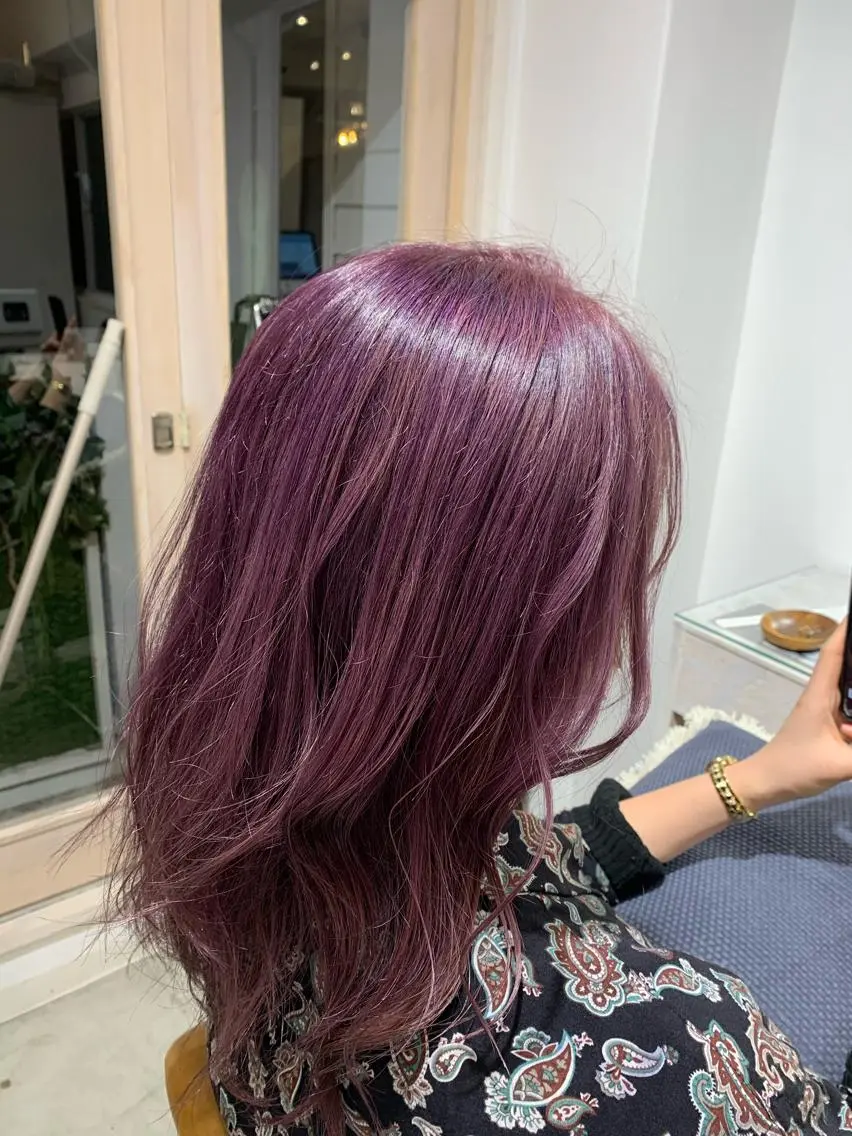 セミロング カラー ヘアアレンジ ヘアカラー トリートメント Sia中野新橋 『JUNYA』のヘアスタイル