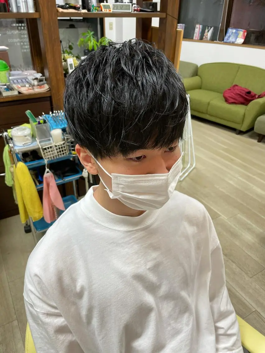 ミディアム メンズ 綾田 一蔵のヘアスタイル