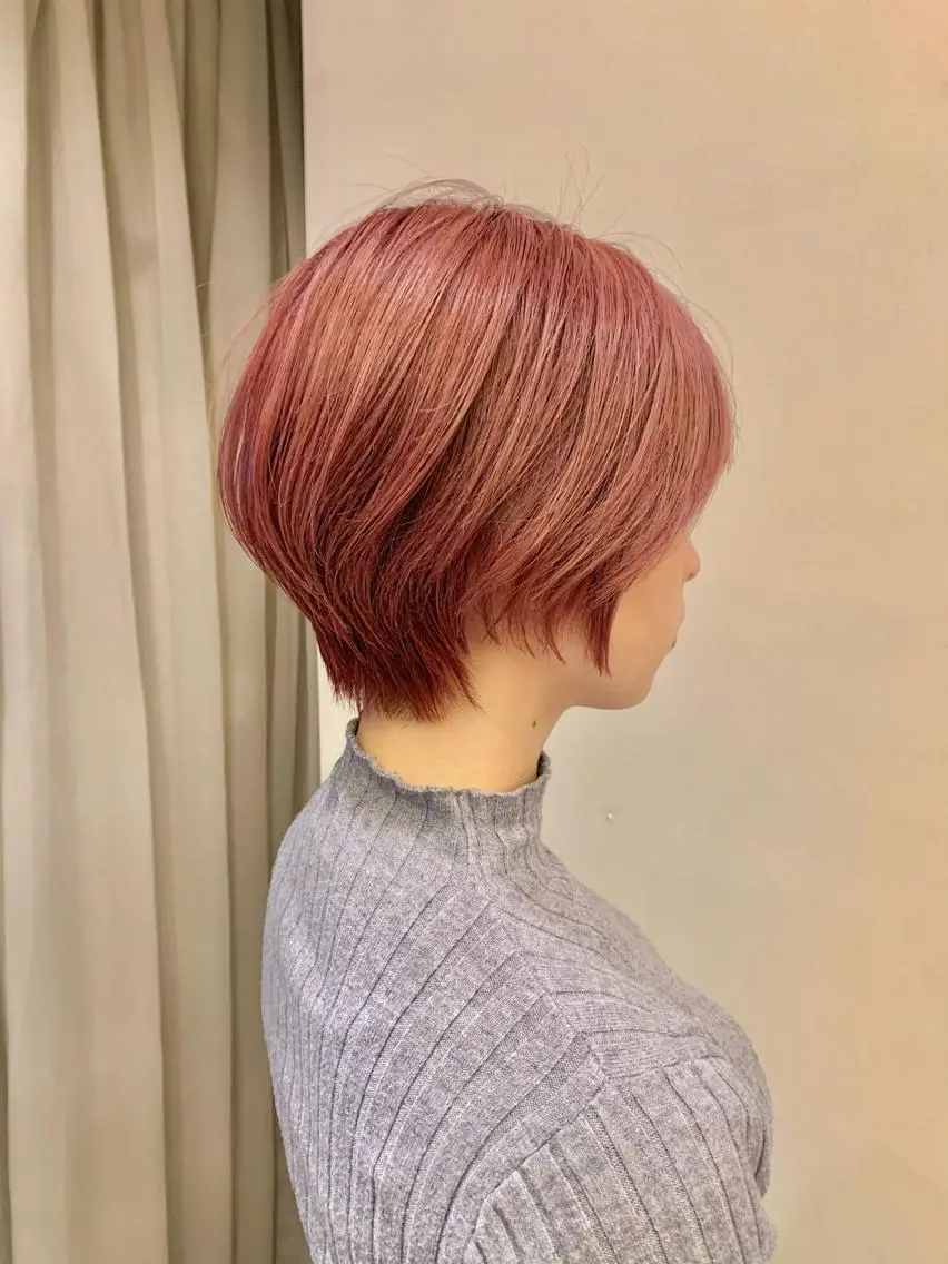 ショート ショートボブ ボブ ショートヘア カット ヘアカラー トリートメント 髪質改善*韓国ヘア* レイヤー*IBUKIのヘアスタイル