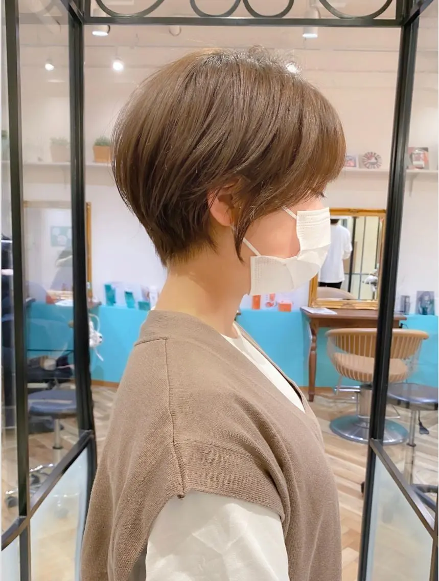 ショート カラー カット ヘアカラー トリートメント ヘッドスパ 🇰🇷韓国レイヤー 錦糸町【北山謙三】のヘアスタイル