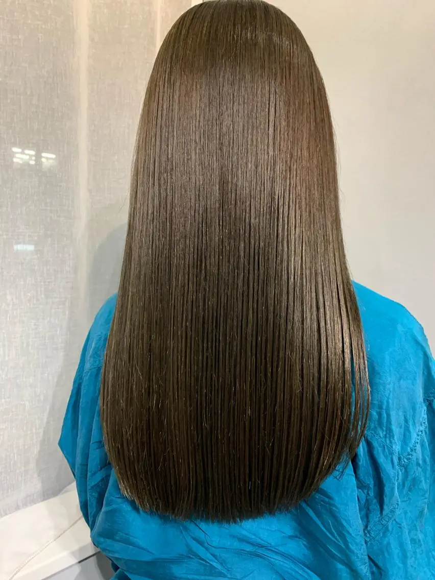 ロング カラー カット ヘアカラー トリートメント ボブパーマコテ巻き風 パーマNo1深江秀平のヘアスタイル