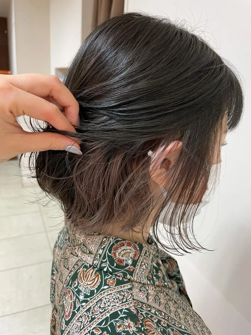 ショート カラー ヘアアレンジ ヘアカラー トリートメント 【Sweep】おじま のぞみのヘアスタイル