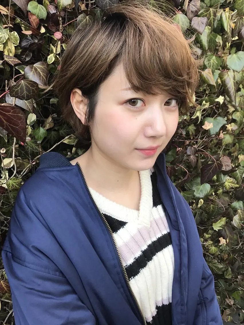 ショート カット ヘアカラー トリートメント 一ノ瀬 暁のヘアスタイル