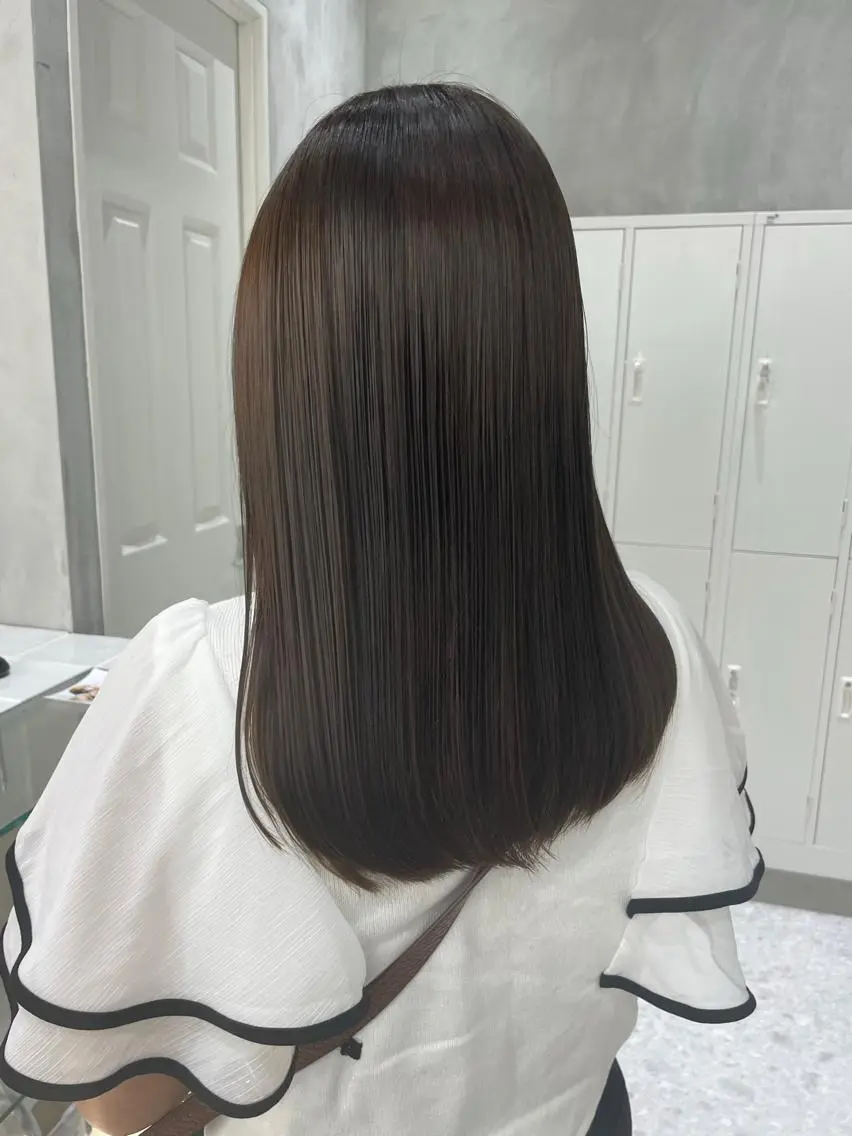 セミロング カラー ヘアカラー トリートメント ⚜️艶髪お任せ⚜️ ⚜️米澤⚜️のヘアスタイル