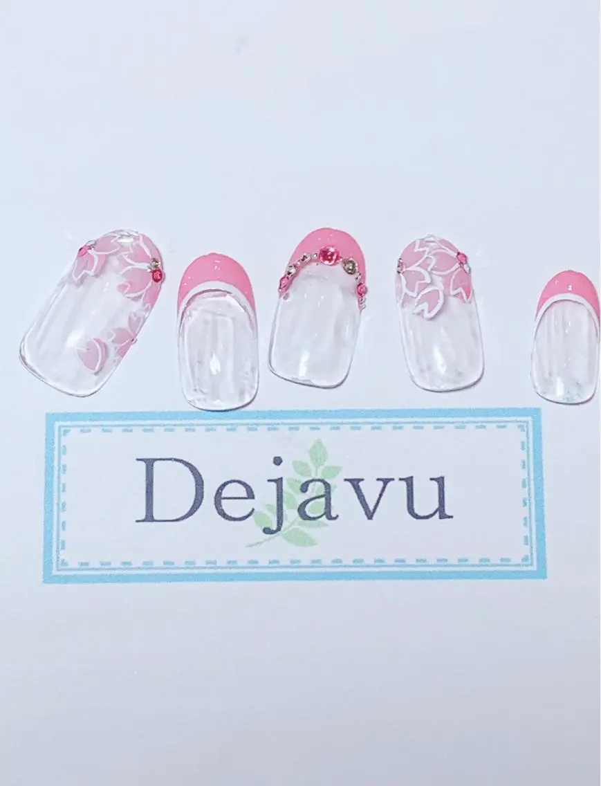 ネイル アートネイル 桜ネイル Nail salon Dejavu 🌿のネイルデザイン