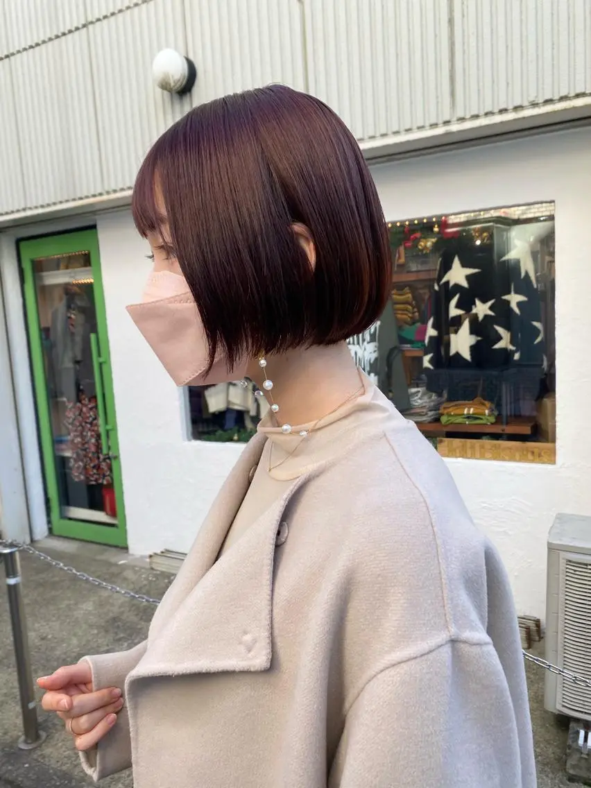 ショート カラー ローズカラー 西山梨々【5/1〜 復帰致します🌼】のヘアスタイル
