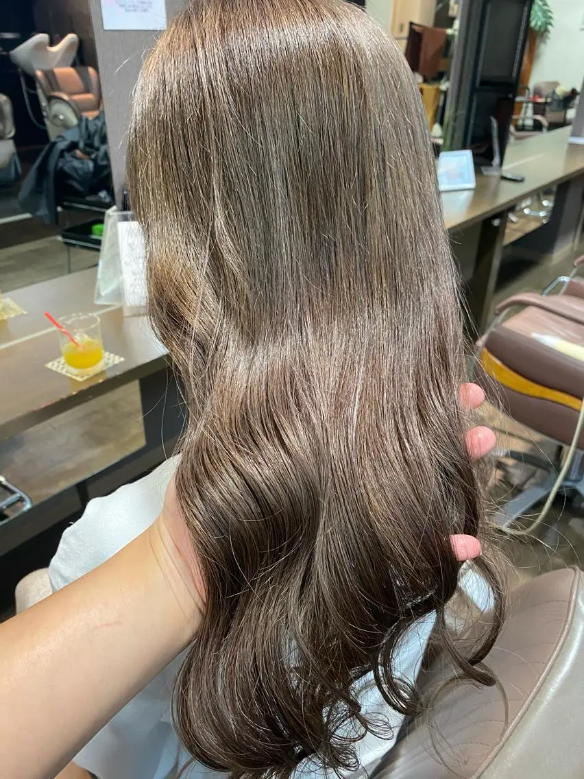 ロング カラー カット ヘアカラー トリートメント pep natsumiのヘアスタイル