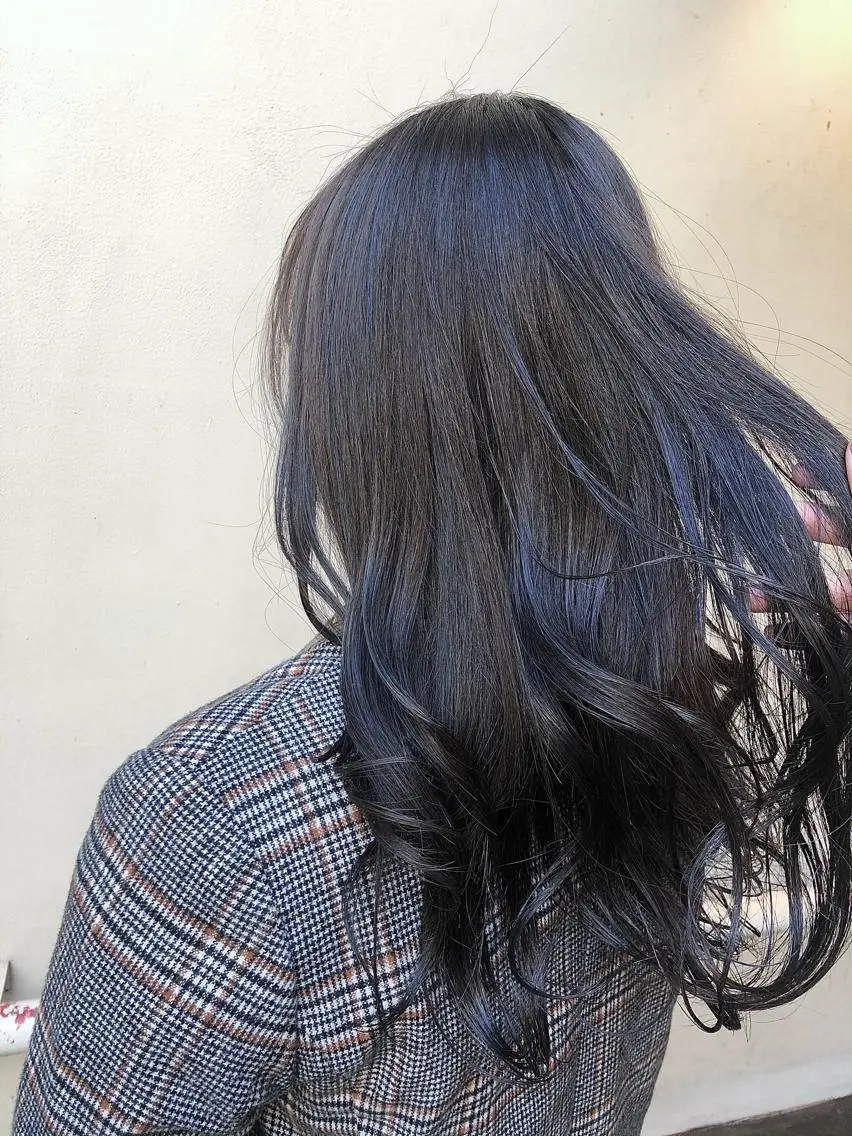 ロング カラー ヘアアレンジ 透明感カラー 抜け感ボブ×パーマ |kazaneのヘアスタイル