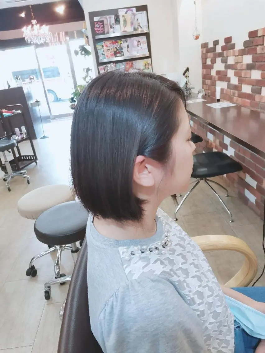 ミディアム ツヤ髪ケアカラー✨ 中谷良成のヘアスタイル