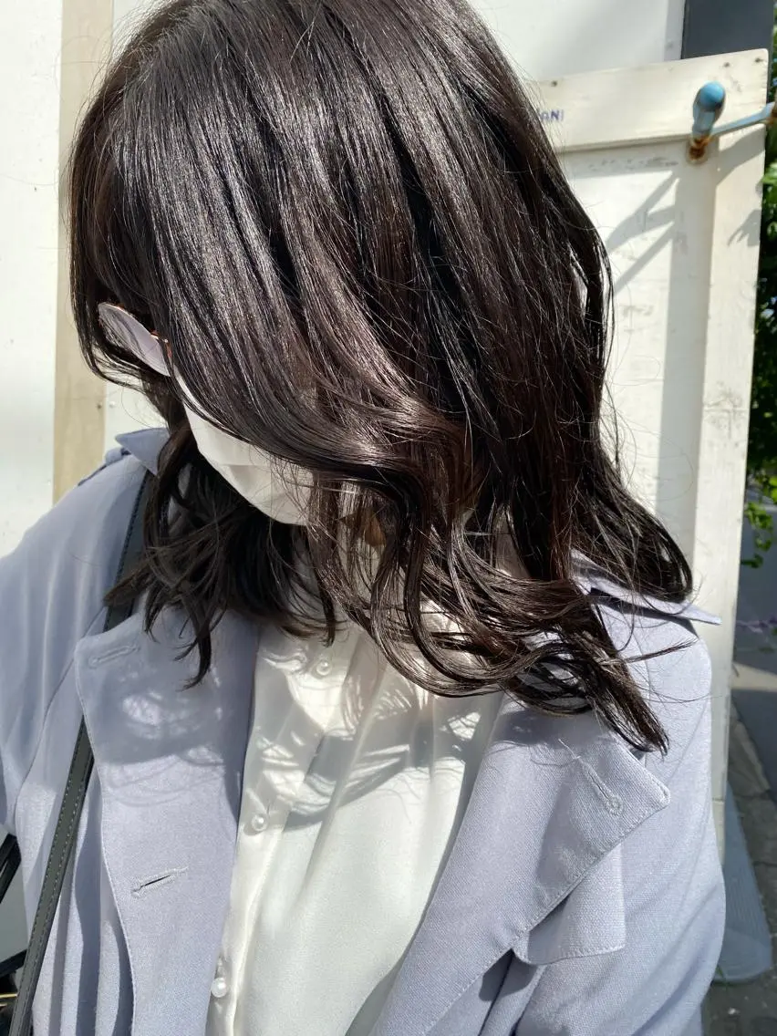 セミロング カラー メンズ メンズ就活ヘア 透明感カラー お任せヘア☘️☘️ 及川渚のヘアスタイル