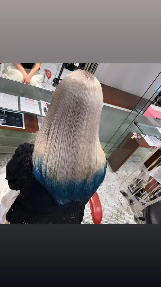 ロング カラー ブリーチ ハイトーンカラー ✨【人生変えるカラー 美容師】✨吉祥寺駅のヘアスタイル