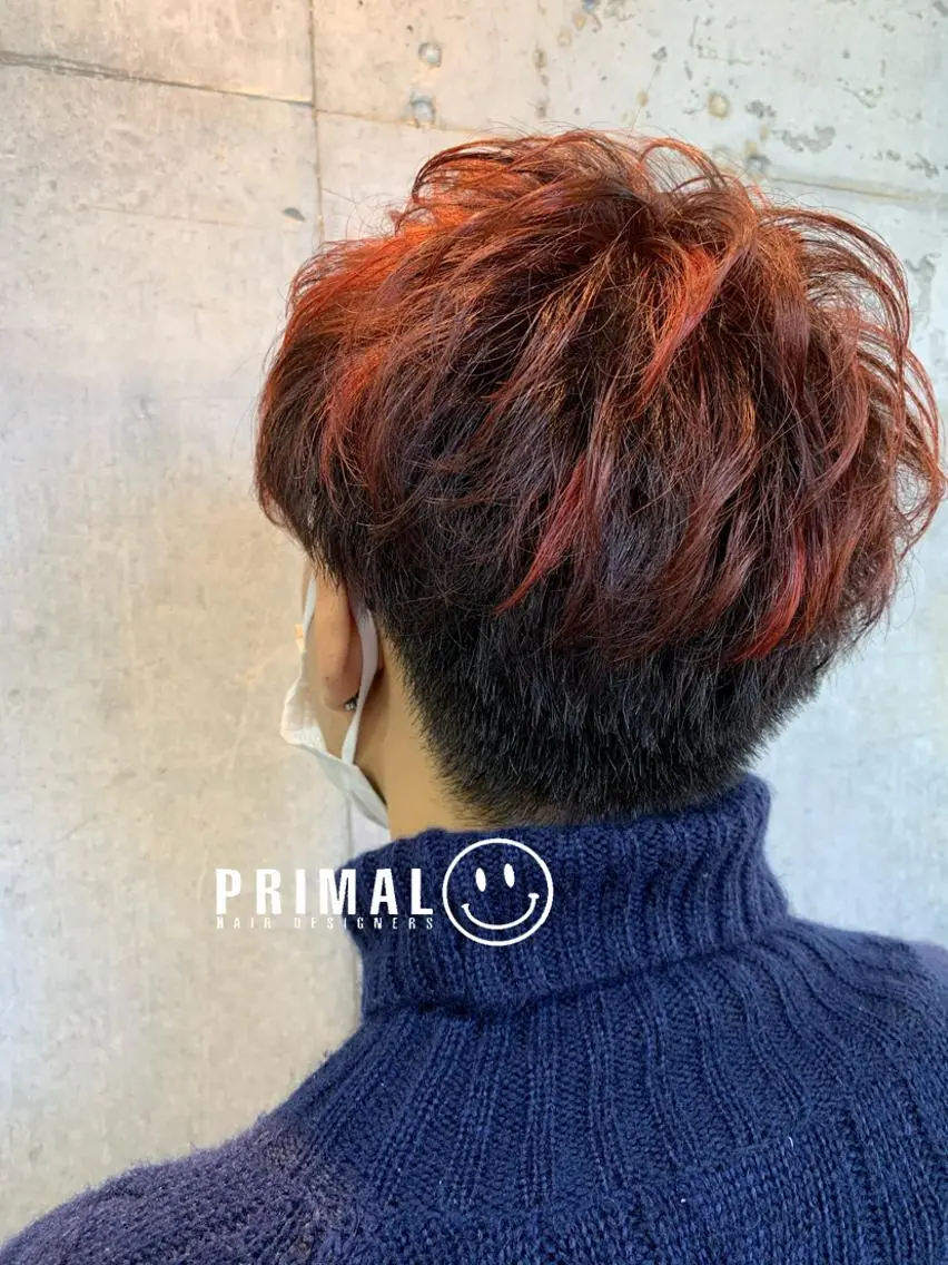 ショート カット ヘアカラー 佐瀬竜矢PRIMAL /portのヘアスタイル