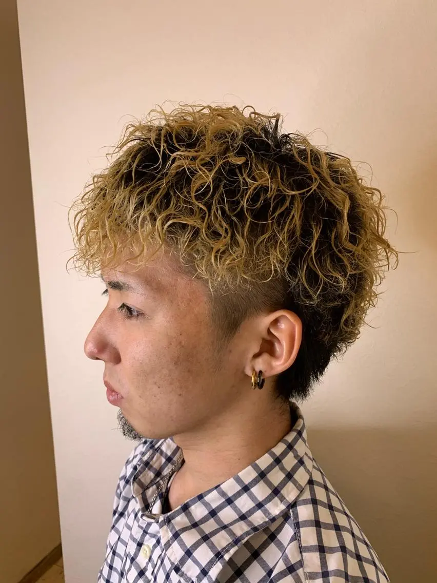 パーマ メンズ カット パーマ 【メンズ特化美容師】 山﨑 凌のヘアスタイル