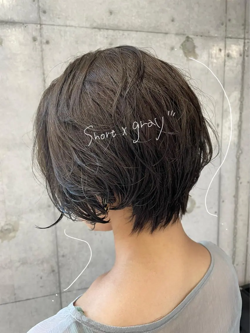 ショート カラー パーマ 🎀ヘアセット/艶髪 /はやしほのか🎀のヘアスタイル