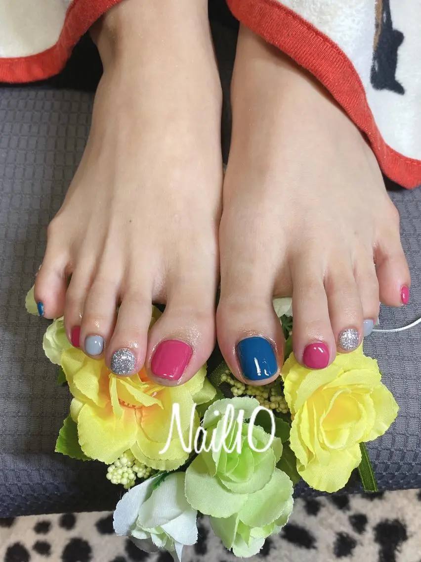 ネイル ラメ(グリッター) ラメグラデーション ハンドネイル Nail10 Kakoのネイルデザイン