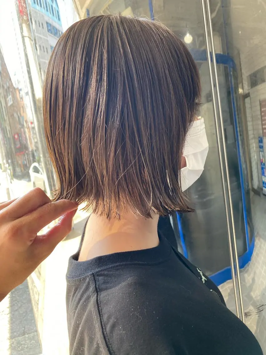 ショート 切りっぱなしボブ ボブ 🍃ボブ&ショート 特化🍃髪質改善🍃のヘアスタイル