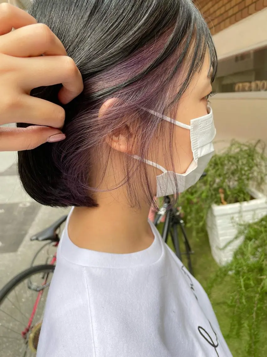 ショート カラー newi梅田🫧韓国 ヘア🫧sakiのヘアスタイル