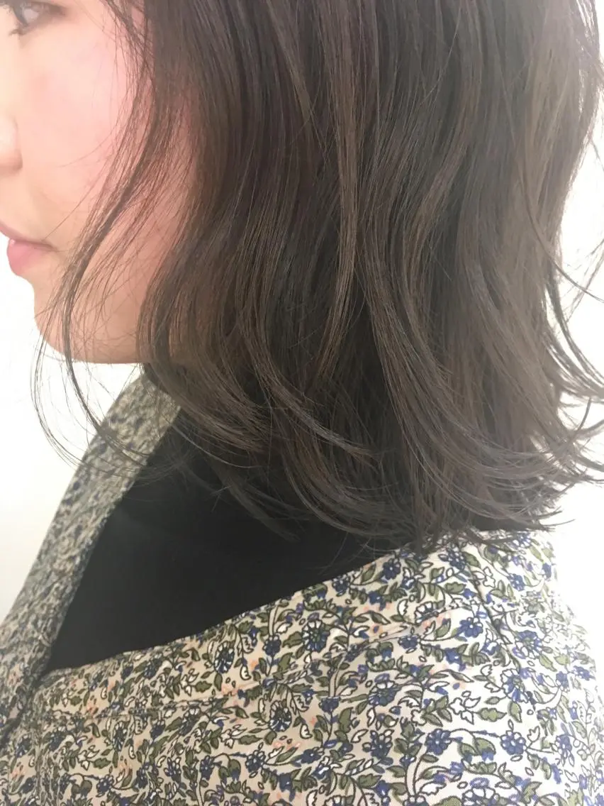 ミディアム カラー 透明感カラー カット ヘアカラー 🌿椿 夢来🌿のヘアスタイル