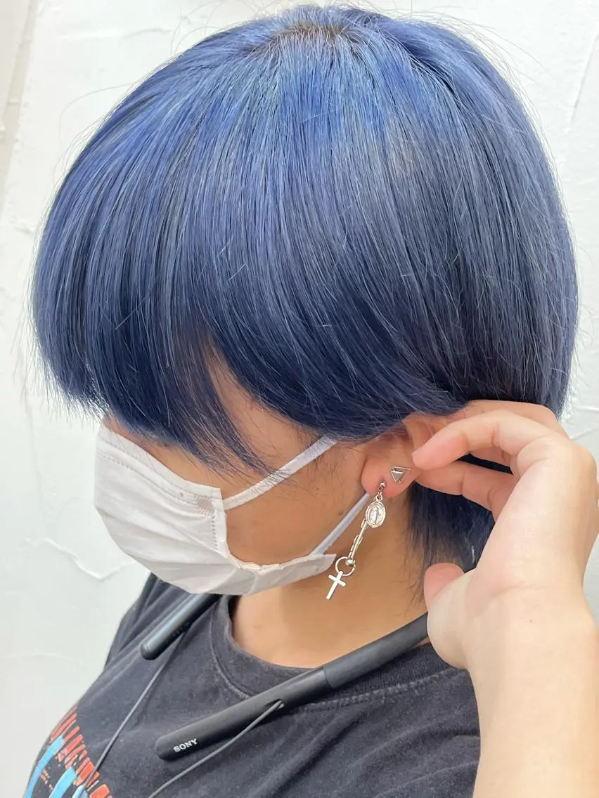 カラー ブリーチ 香野 優子のヘアスタイル