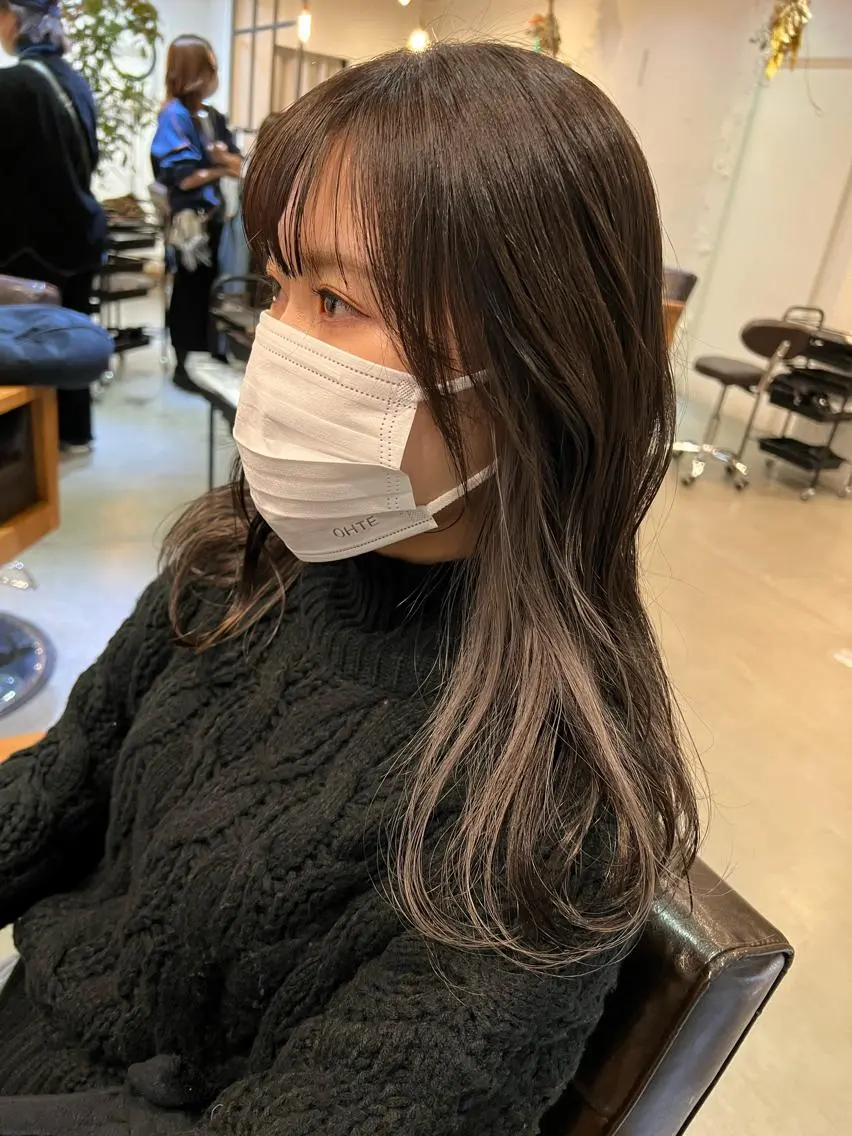 ロング カラー カット ヘアカラー トリートメント 中井 一葉のヘアスタイル