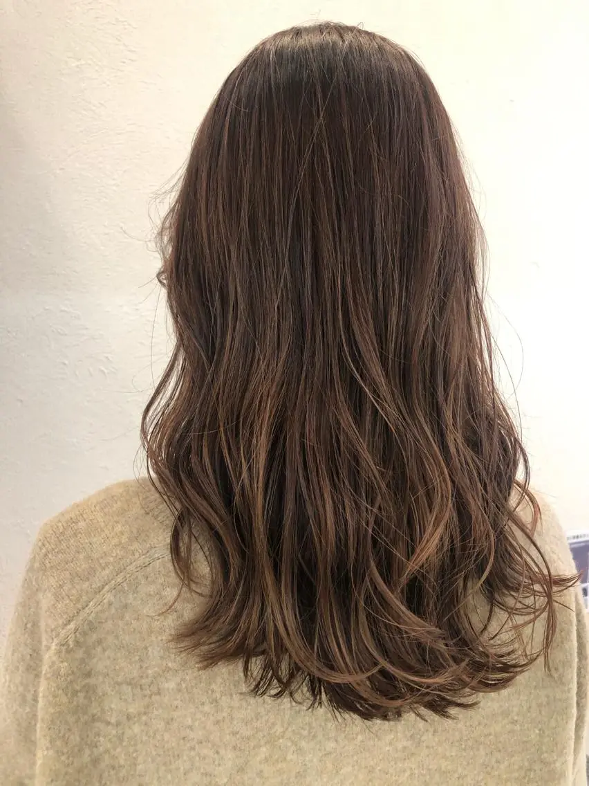 ロング カラー 縮毛矯正/髪質改善/ 艶髪ササキナツミのヘアスタイル
