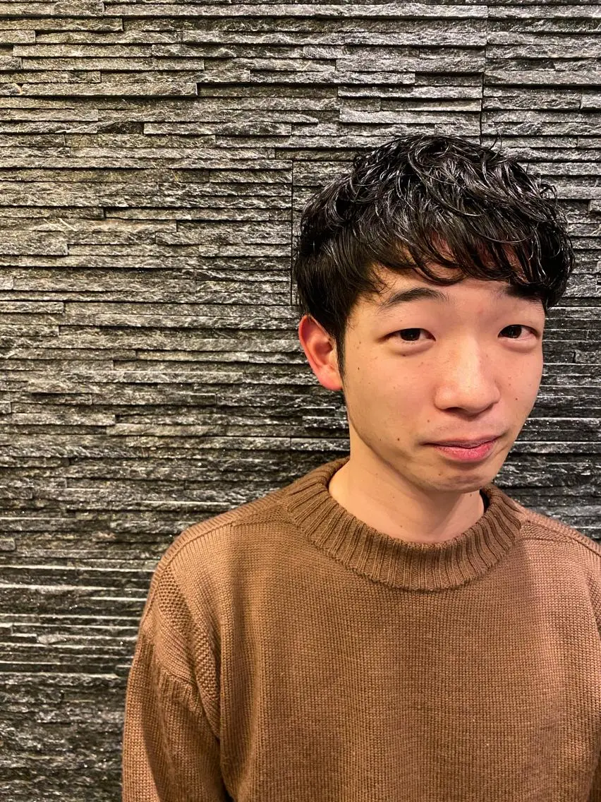 ミディアム ミディアムパーマ 齋藤 大晟のヘアスタイル