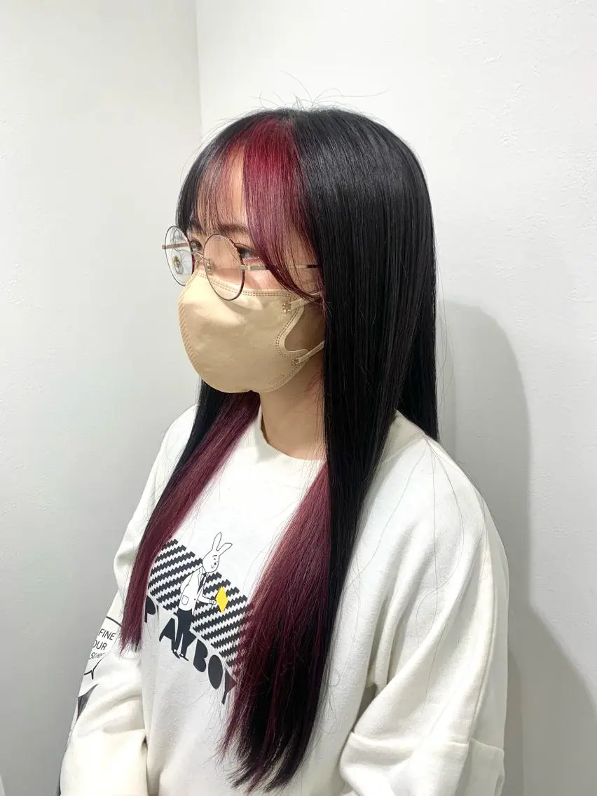 ロング カラー レイヤー ハイトーン 暖色⭐︎KANAKOのヘアスタイル