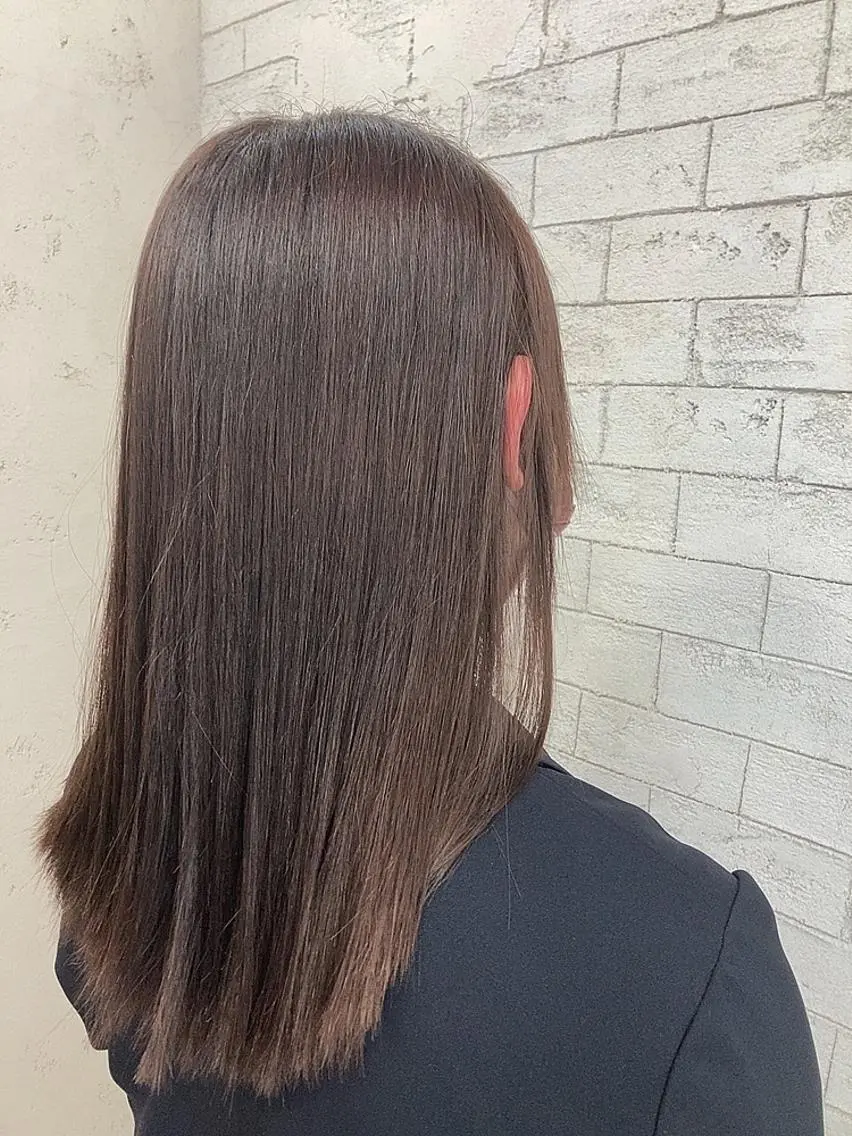 セミロング カラー 🐈⬛Namie 🐈⬛のヘアスタイル